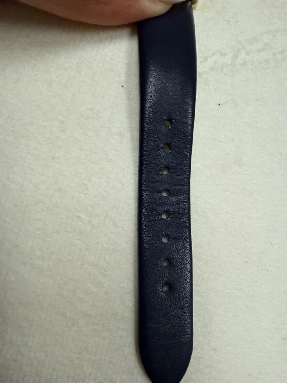 kate spade Gold-Tone Sagittarius Watch with Black Strap and Mother-of-Pearl Dial